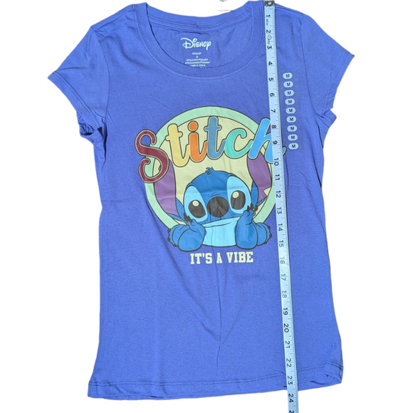 Disney Stitch, It's a Vibe - Womens Tee Shirt - Size M - Picture 3 of 5